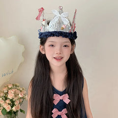 Fashion Luxurious Glitter Sparkle Head Band for Baby Girls Birthday Bowknot Sweet Hair Band for Kids Children Hair Accessories