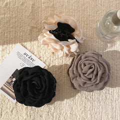 Fashion Solid Color Flower Hair Claw Clips for Girls Elegant Sweet Trendy Haarspange for Women Ladies Hair Accessories Stylish