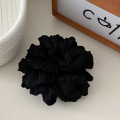 Women's Elegant Lightweight Thick Thin Hair Scrunchies Solid Color Large Hair Ties Accessory Vintage Party Style Wholesale Stock