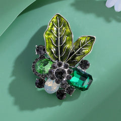 Fashion Glitter Luxury Sparking Rhinestone Vintage Brooches for Girls Elegant Trendy Pins Jewelry for Women Ladies Accessories