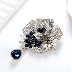 Fashion Rhinestone Glitter Sparking Brooches for Girls Sweet Elegant Pins Jewelry for Women Ladies Accessories Wholesale Chic