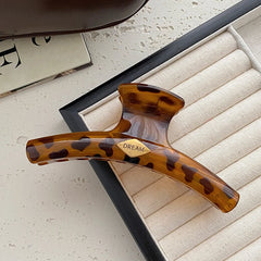 Classic Leopard Print Heart Shaped Bowknot Hair Claw Clips for Girls Elegant Fashion Hair Accessories for Women Ladies Trendy