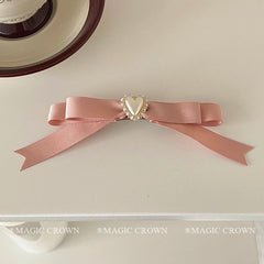 Simple Chic Solid Color Hair Clips for Girls Heart Shaped Lustrous Sweet Cute Barrettes for Women Ladies Hair Accessories