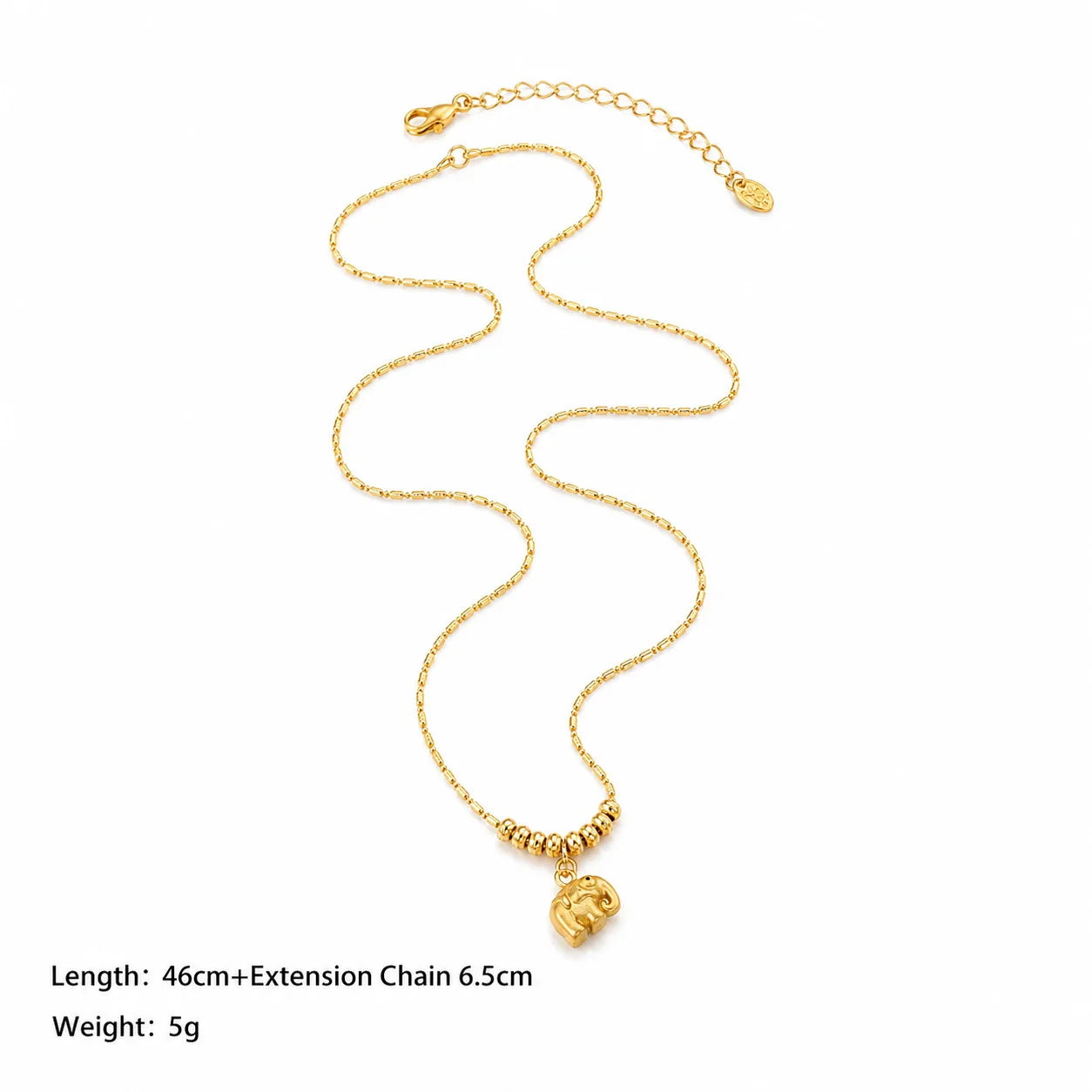 Women Chain Copper 18k Gold-plated Simple Drop Necklace Fashion Charms Factory Price Low MOQ in Stock Jewelry for Female Causal