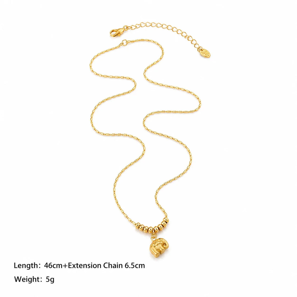 Women Chain Copper 18k Gold-plated Simple Drop Necklace Fashion Charms Factory Price Low MOQ in Stock Jewelry for Female Causal