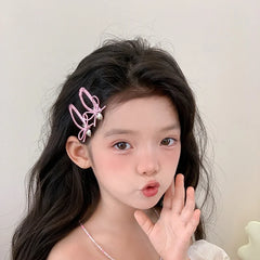 Solid Color Simple Bowknot Hair Clips for Baby Girls Fashion Chic Snap Clips for Kids Children Teens Hair Accessories in Stock