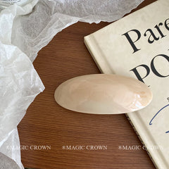 Women's Elegant Vintage French Acetate Hair Snap Clips Simple Fashion Hairpins Claws for Daily Use and Party Accessory