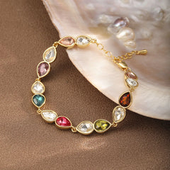 Fashion Glitter Crystal Bracelets for Girls Sweet Elegant Jewelry for Women Ladies Wholesale China Manufacturer Factory Bulk