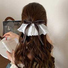 Women 2025 New Design Bowknot Ribbon Simple Alligator Clips Elegant Fashion Bulk Order in Stock Hairpins Accessories for Daily