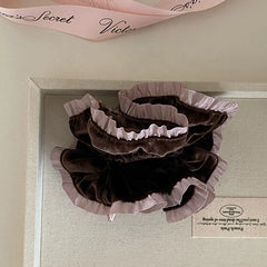 Female 2025 Hot Sale Autumn Winter Thick Thin Hair Scrunchies Fashion Elegant in Stock Ponytail Holder Hair Ties Accessories