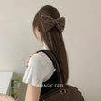 Brown / Flower Scrunchies