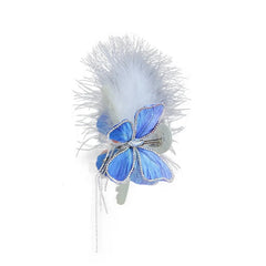 Butterfly Elegant Luxurious Glitter Hair Claw Clips for Girls Feather Princess Style Haarspange for Women Lady Hair Accessories