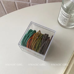 Simple Solid Color High Elastic Scunchies for Girls Fashion Sweet Hair Ties in Stock for Women Ladies Hair Accessories Trendy