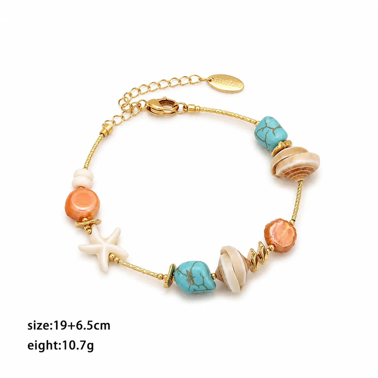 Fashion Shell Natural Stone Turquoise Bracelets for Girls Boho Jewelry for Women Ladies Wholesale China Manufacturer Bulk