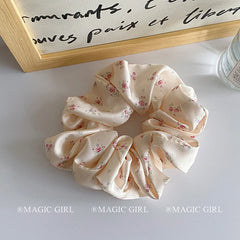 Solid Color Sweet Cute Fashion Scrunchies for Girls Elegant Graceful Stylish Hair Ties for Women Ladies Hair Accessories