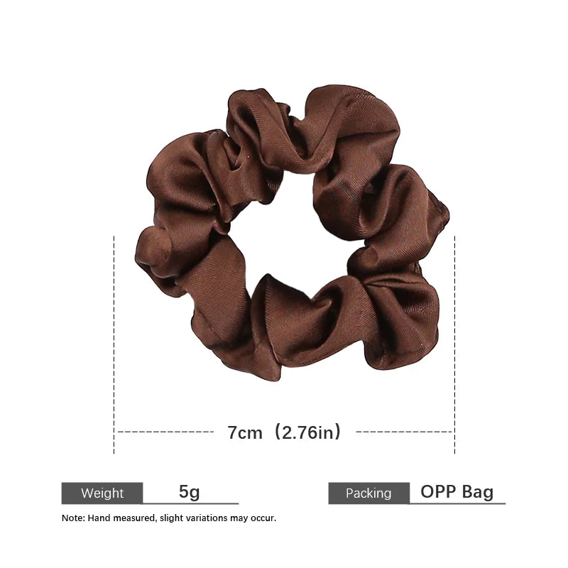 Sweet Fashion Trendy High Elastic Scrunchies for Girls Cute Lustrous Hair Ties for Women Ladies Hair Accessories in Stock
