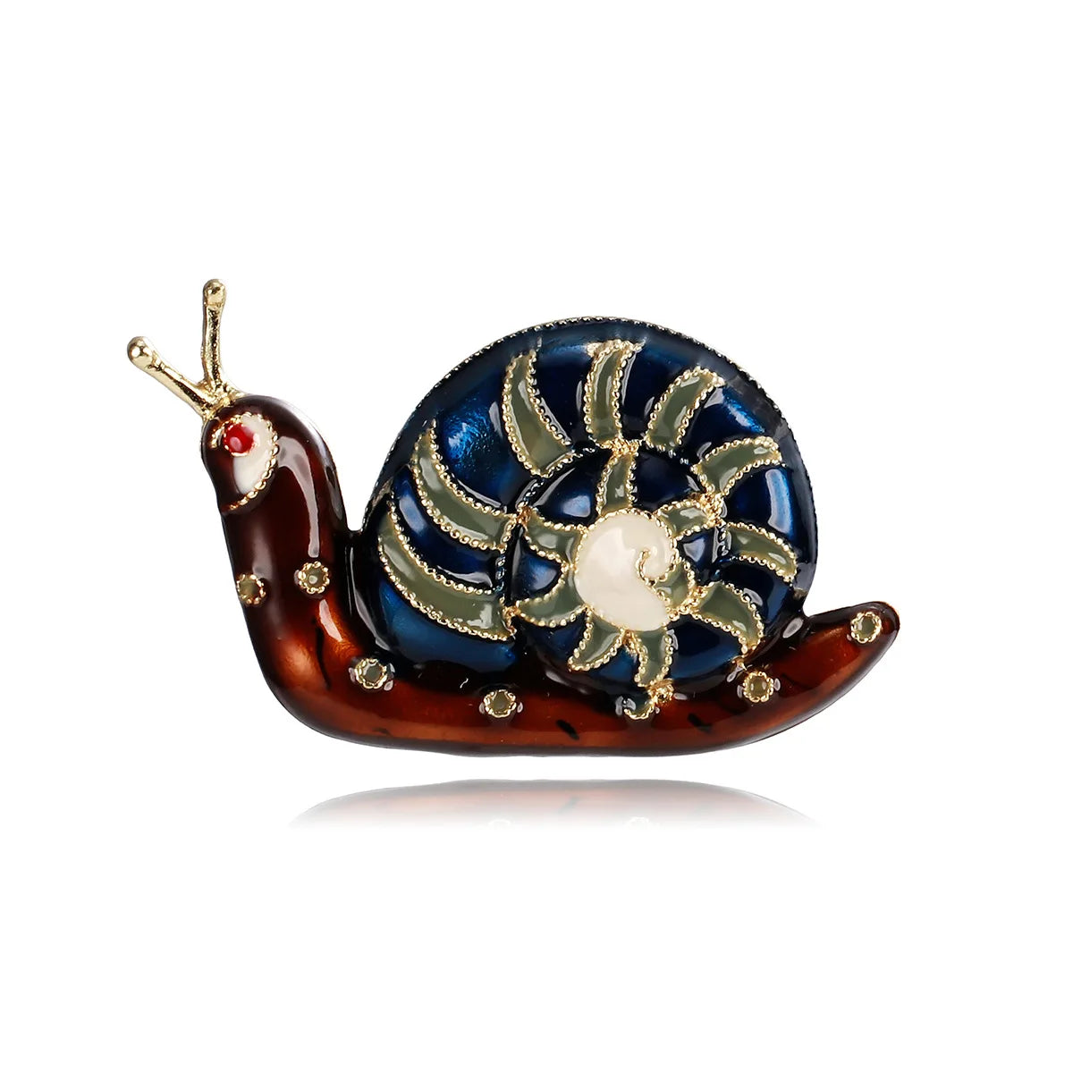 Fashionable Animals Snail Elegant Vintage Brooches for Girls Retro Luxury Pins Jewelry for Women Ladies Accessories Wholesale