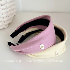 Fashion Classic Solid Color Wide Head Band for Girls Elegant Trendy Hair Band for Women Ladies Hair Accessories in Stock Chic