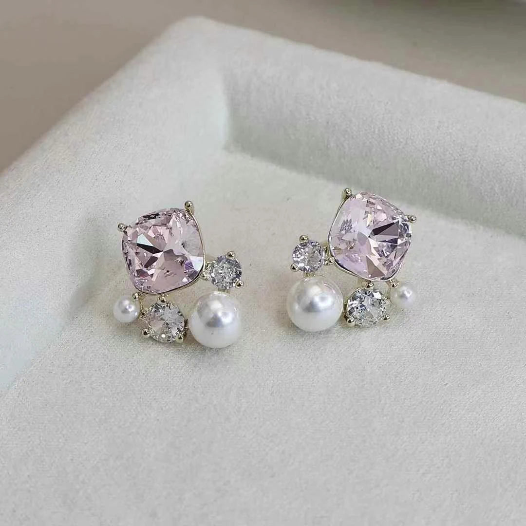 Elegant Fashion Luxury Sweet Imitation Pearl Drop Earrings for Girls Glamorous Art Deco Jewelry for Women Ladies Accessories