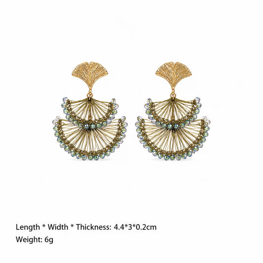 Fashion Copper Wire Crystal S925 Silver 18K Gold Plated Drop Earrings for Girls Luxury Jewelry for Women Ladies Wholesale Bulk