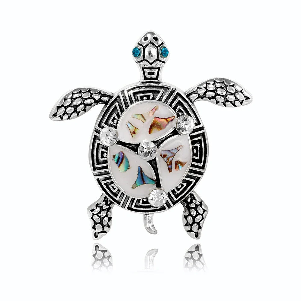 Fashion Animals Sweet Trendy Tortoise Brooches for Girls Stylish Glamorous Pins Jewelry for Women Ladies Accessories New Design