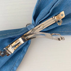 Hot Sale Blue Solid Color Imitation Pearl Rhinestone Hair Clips Trendy Graceful Wholesale in Stock Hairpins Accessory for Women