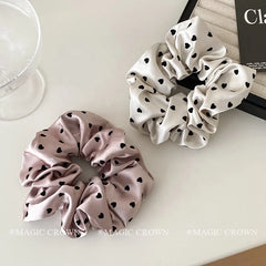 Dot Elegant Trendy Minimalistic Vintage Hair Ties Women's Sweet Elastic Scrunchies for Daily Use Fashion Accessory in Stock