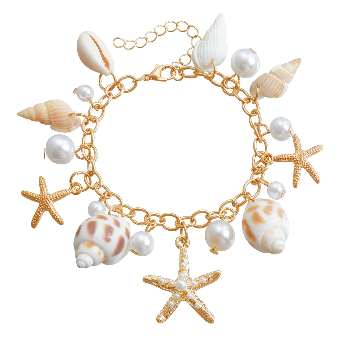 Fashion Trendy Sea Star Boho Stylish Bracelets for Girls Sweet Elegant Bold Dainty Jewellry for Women Ladies Accessories Chic