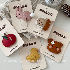 Fashion Cute Sweet Hair Clips for Baby Girls Animals Kawaii Fruits Milk Tea Snap Clips for Kids Children Hair Accessories Chic