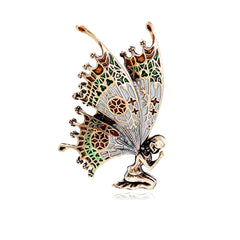 Fashion Butterfly Elegant Sweet Brooches for Girls Glamorous Charms Pins Jewelry for Women Ladies Accessories Wholesale Chic
