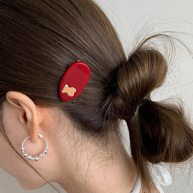 Girls High Quality Lightweight Simple Alligator Clips Glitter Sparking Elegant Chic Wholesale in Stock Hairpins Accessories