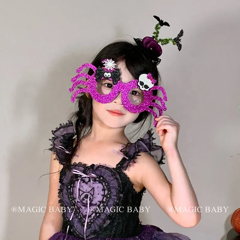Halloween Pumpkin Hair Clip Skull Demon for Kids Spooky Cute Hairpins Child Costume Party Hair Accessories Trick or Treat Gift