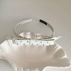 Ladies Grid Dots White Blue Slim Headbands Fashion Elegant Simple Lightweight Bulk Order in Stock Hairbands Accessory for Daily