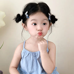 Girly Aesthetic Dog Cartoon Bowknot Small Alligator Clips Fashion Cute Wholesale in Stock Hairpins Accessories for Kids Daily