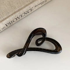 Female Minimalistic Heart New Design Hair Claws Chic Fashion Graceful Customized Bulk Order in Stock Hair Clips Accessories Use