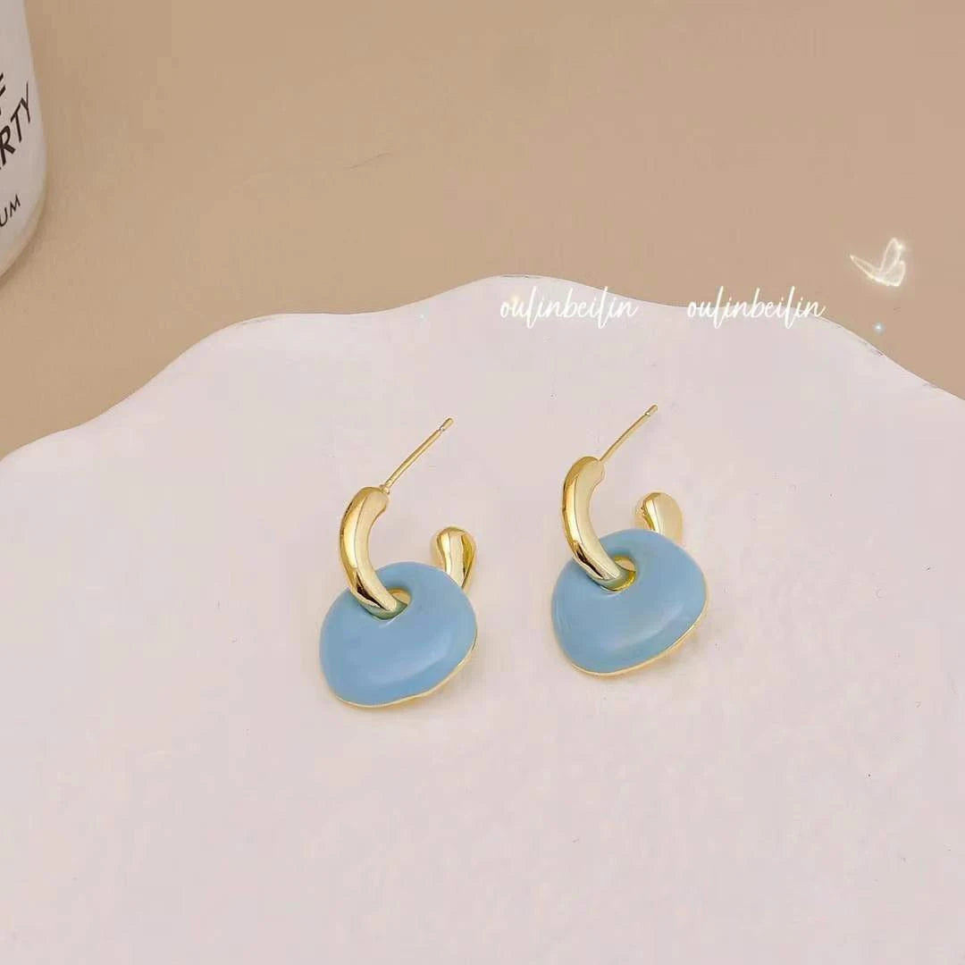 Sweet Fashion Dainty Trendy Drop Earrings for Girls Stylish Art Deco Glamorous Jewelry for Women Ladies Accessories Wholesale