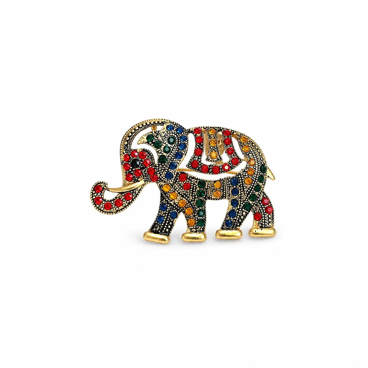 Fashion Copper Crystal Rhinestone Animals Elegant Brooches for Girls 18K Gold Plated Jewelry for Women Ladies Wholesale Bulk