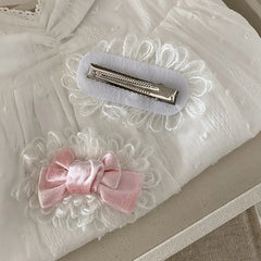 Cute Little Girl's Fluffy Bow Hairpin Sweet Velvet Hair Clip Gentle Clasp Hair Clips Women Duckbill Hair Accessories Wholesale
