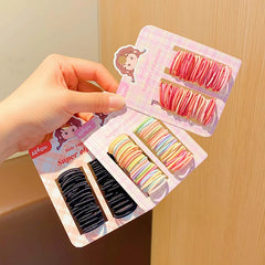 Minimalistic Solid Color High Elastic Durable Scrunchies for Baby Girls Fashion Sweet Hair Ties for Kids Child Hair Accessories