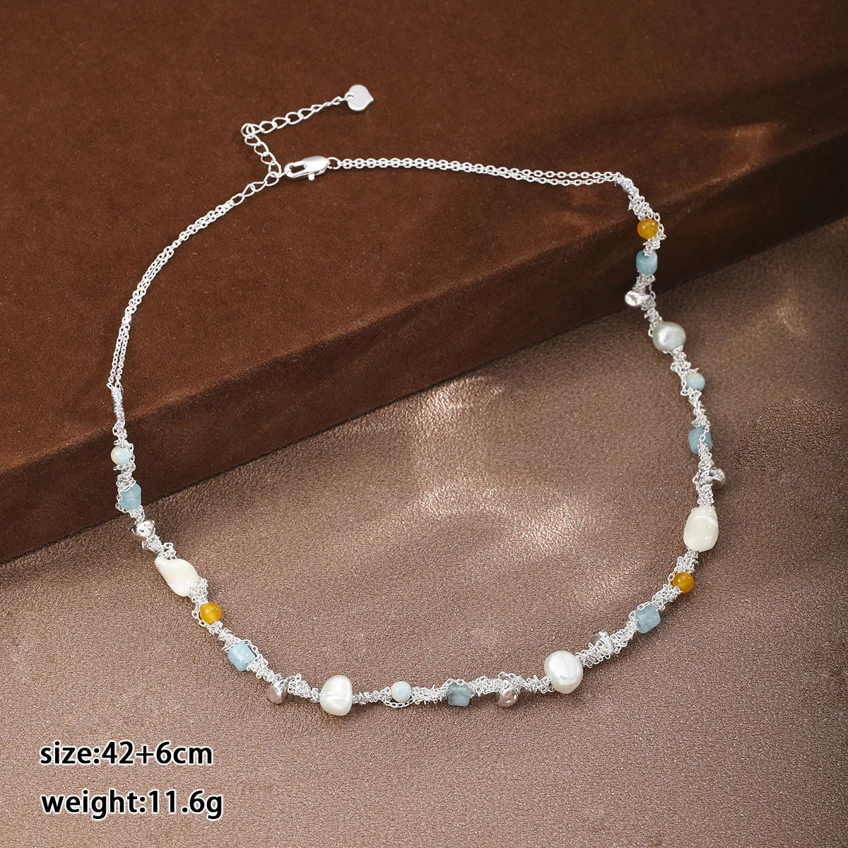 Fashion Freshwater Pearl Shell Amazonite Stone Jewelry Sets for Girls Necklaces Bracelets for Women Ladies Wholesale Bulk
