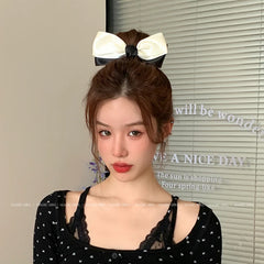 Elegant Graceful Bowknot Ribbon Hair Clips for Girls Princess French Style Barrettes for Women Ladies Hair Accessories in Stock