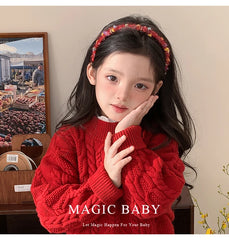 Trendy Winter Fashion Headband for Kids Sweet Elegant Hair Accessories Cute Stock for Baby Girls and Teens