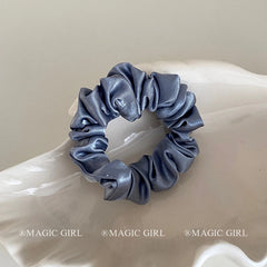 2025 Hot Sale Solid Color Fabric High Elastic Scrunchies Fashion Elegant Classic in Stock Hair Ties Accessories for Women Daily