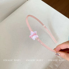 Simple Sweet Cute Star Bowknot Head Band for Baby Girls Fashion Chic Stylish Hair Band for Kids Children Teens Hair Accessories