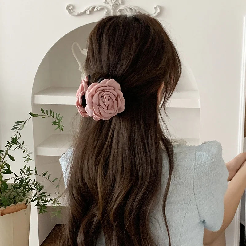 Women Hot Sale High Quality Lightweight Flowers Hair Claws Fashion Elegant Customized Grips Accessories for Holiday Causal Daily