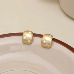 Female Rhinestone Decorative Mini Clip-on Hoop Earring Fashion Elegant Glitter Dainty Affordable Bulk Causal Jewelry Accessories