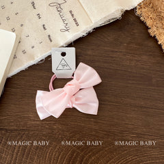 Solid Color Sweet Cute Bowknot Hair Clips for Baby Girls Princess Style Kawaii Alligators for Kids Children Hair Accessories