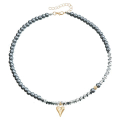 Fashion Simple Beads Luxury Glamorous Necklaces for Girls Sweet Heart Shaped Elegant Jewelry for Women Ladies Accessories