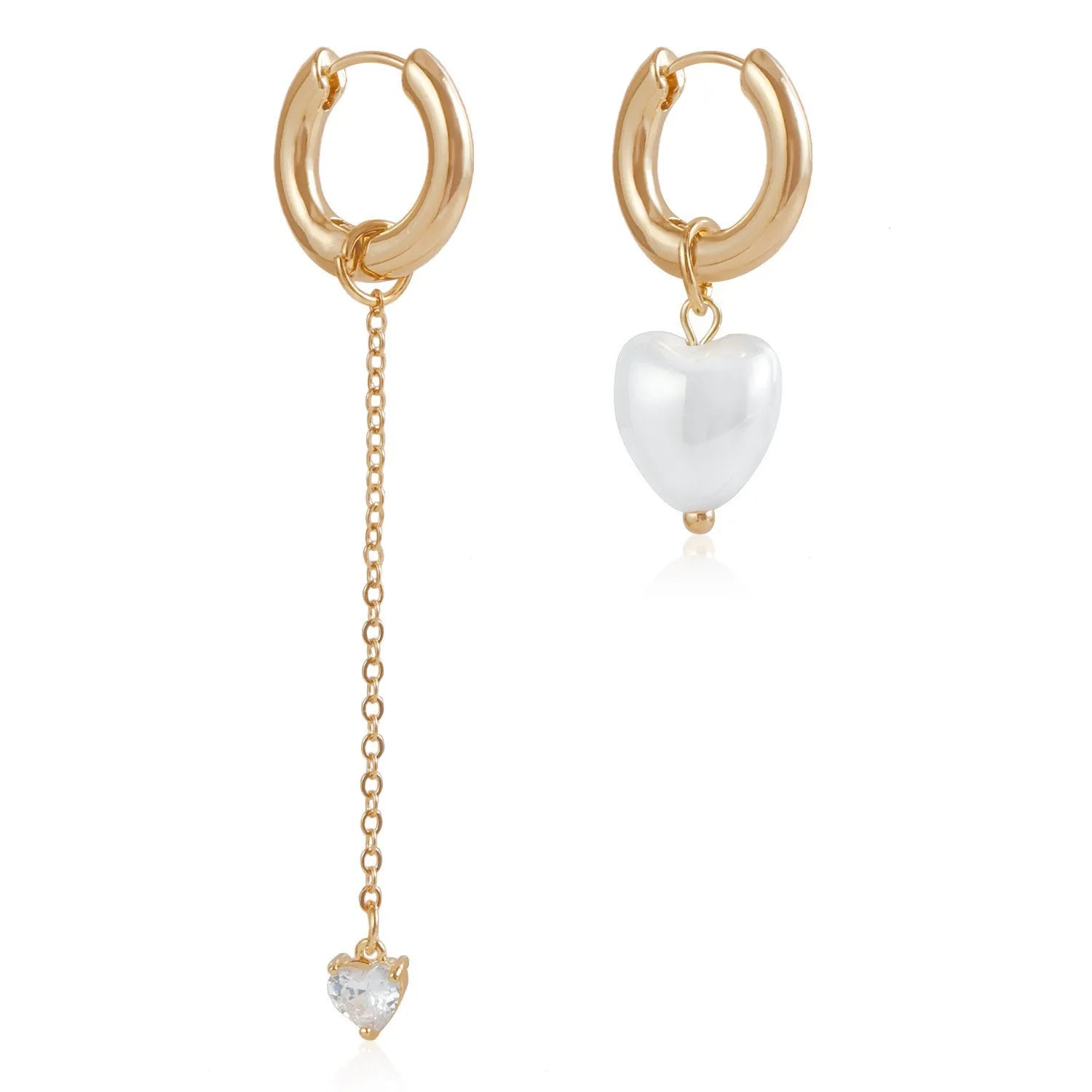 Fashion Sweet Heart Irregular Drop Earrings for Girls Elegant Trendy Jewellry for Women Ladies Accessories Chinese Supplier
