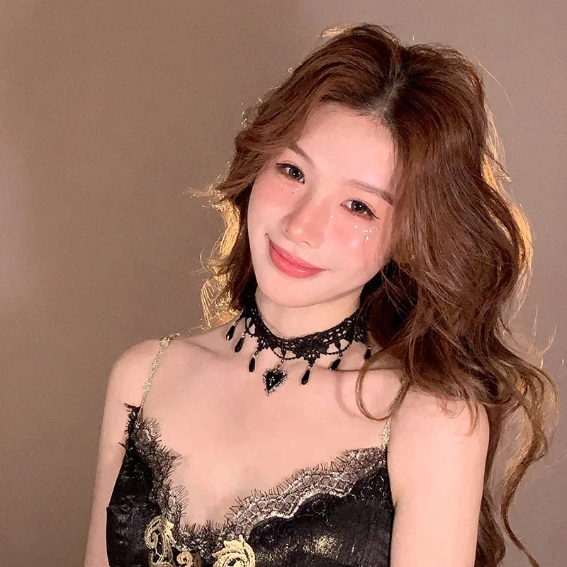 Female Solid Colored Halloween Festival Necklace Celebration Fashion Elegant Bulk Order in Stock Collarbone Necklace Accessories
